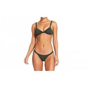 NEW VITAMIN A zuri bikini bottom in forest ecolux